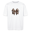 Leopard Print Bow Tee - Wild Elegance Collection - white