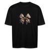 Leopard Print Bow Tee - Wild Elegance Collection - black